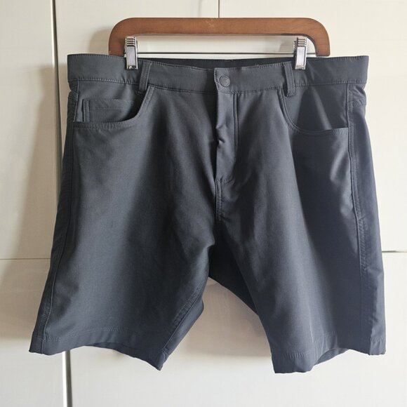 Kyodan Golf Outdoor Stretch Flat Front Classic Woven Shorts Gray - Picture 2 of 8